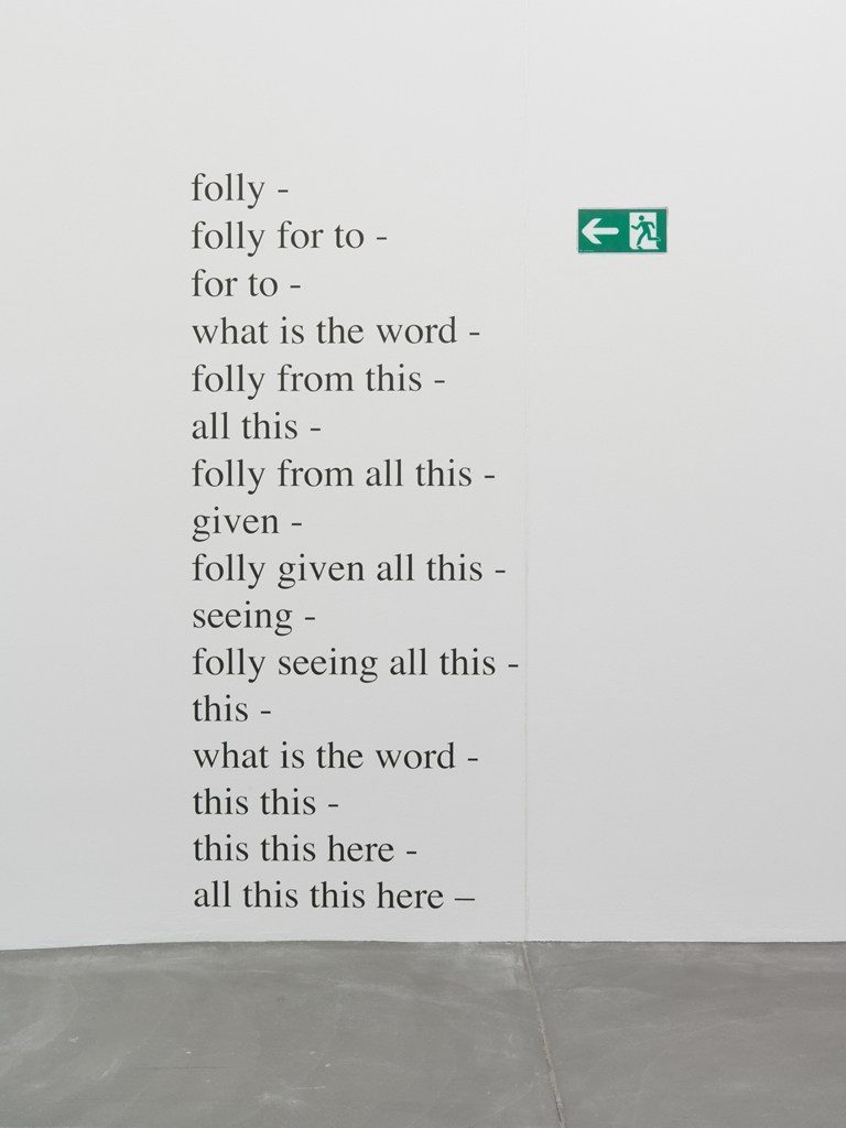 what is the word, Kunsthalle Zurich, 2014